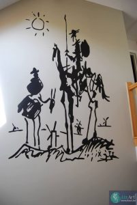 muurschildering-DonQuixote-picasso