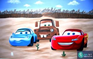 muurschildering-cars-pixar