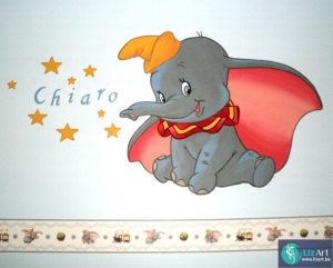 muurschildering dumbo