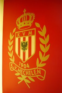 muurschildering logo kv mechelen