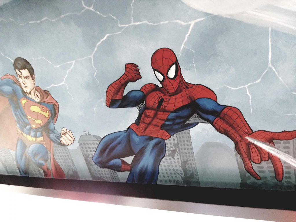 Marvel Spider-Man muurschildering