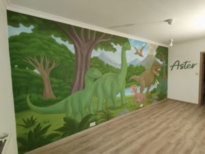 Muurschildering voor kleuterklas thema kiezen